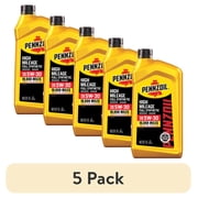5 pack Pennzoil High Mileage Full Synthetic 5W-30 Motor Oil, 1 Quart