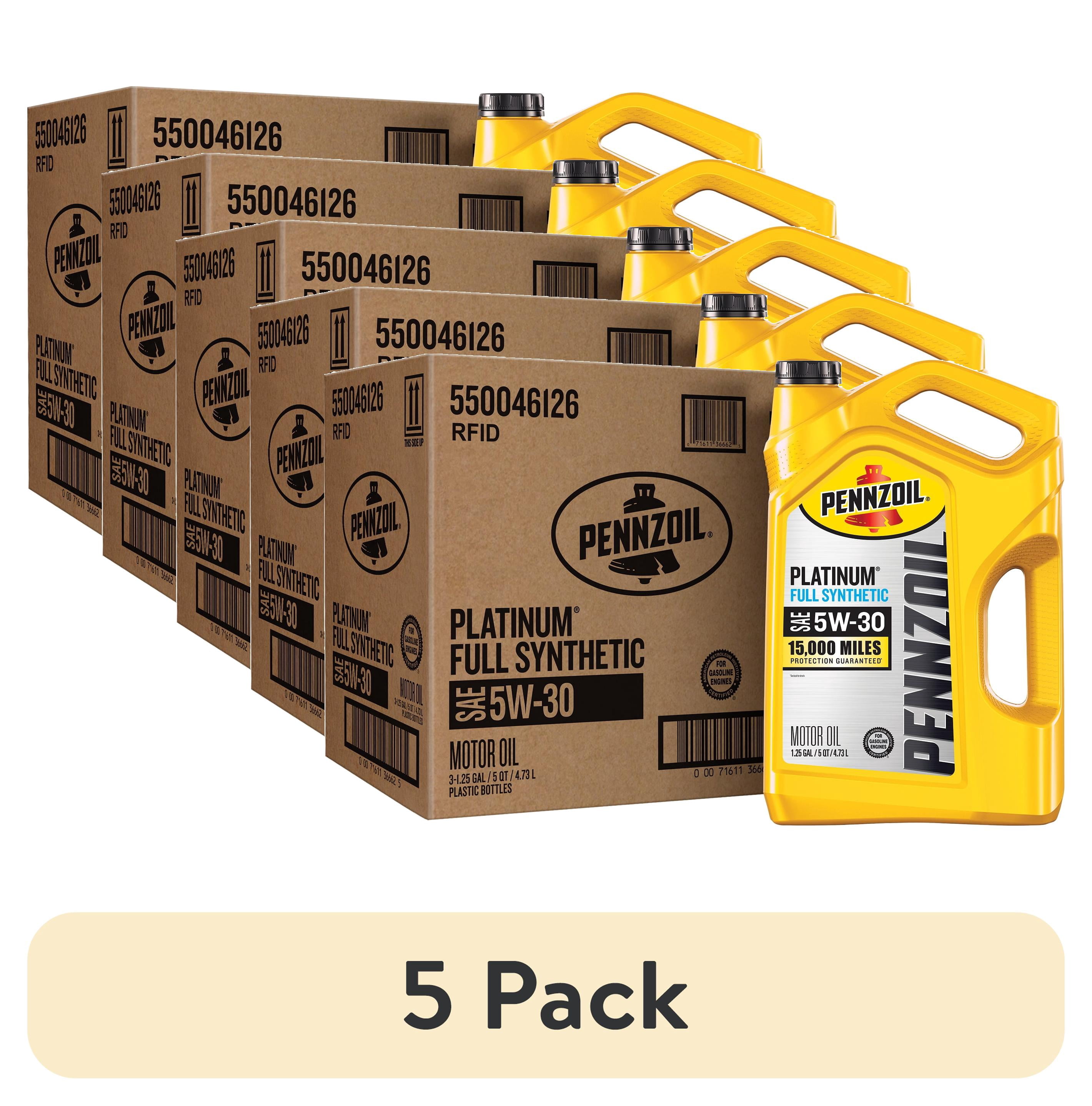 Pennzoil Platinum 5W-30 Full Synthetic Automotive Motor Oil, 5