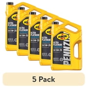 5 pack Pennzoil Ultra Platinum Full Synthetic 5W-20 Motor Oil, 5 Quart