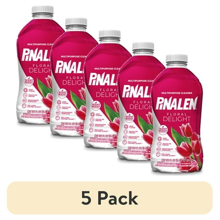 (5 pack) Pinalen Max Aromas Multipurpose Cleaner, Kitchen, Floor, Bathroom and Surface Cleaning Product for Home - Floral Delight Scent (56 fl oz) price history and forecast - Pinalen 0595