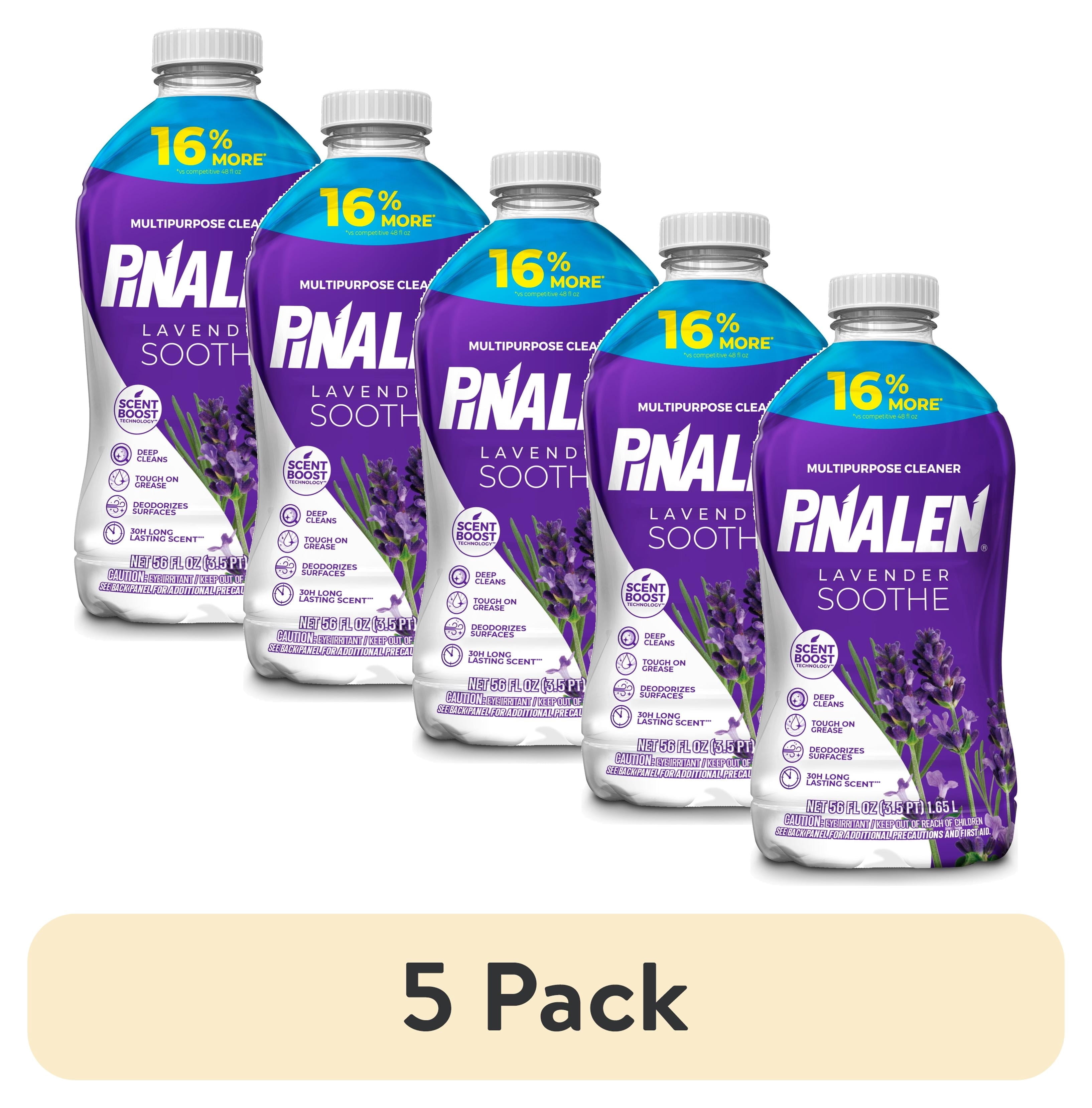 (5 pack) Pinalen Max Aromas Multipurpose Cleaner - Lavender Soothe Scent  (56 fl oz)