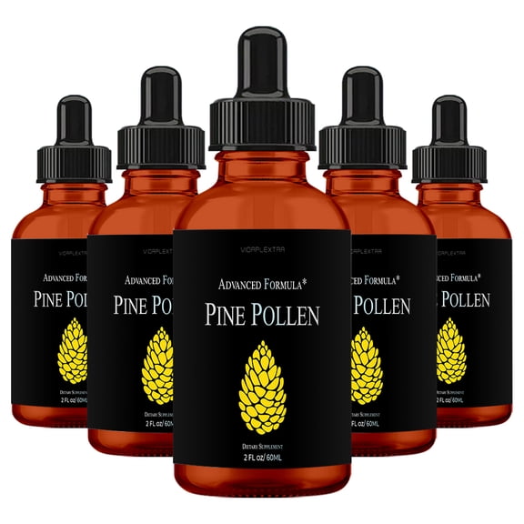 (5 pack) Pine Pollen - Pine Pollen Mens Drops