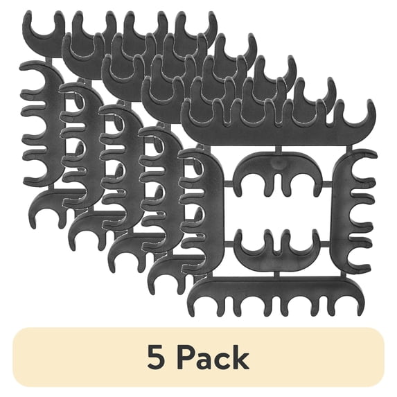 (5 pack) Jinxin Ignition Wire Divider 8mm ABS Black Wearproof Heat Resistant Durable Separator Clamp