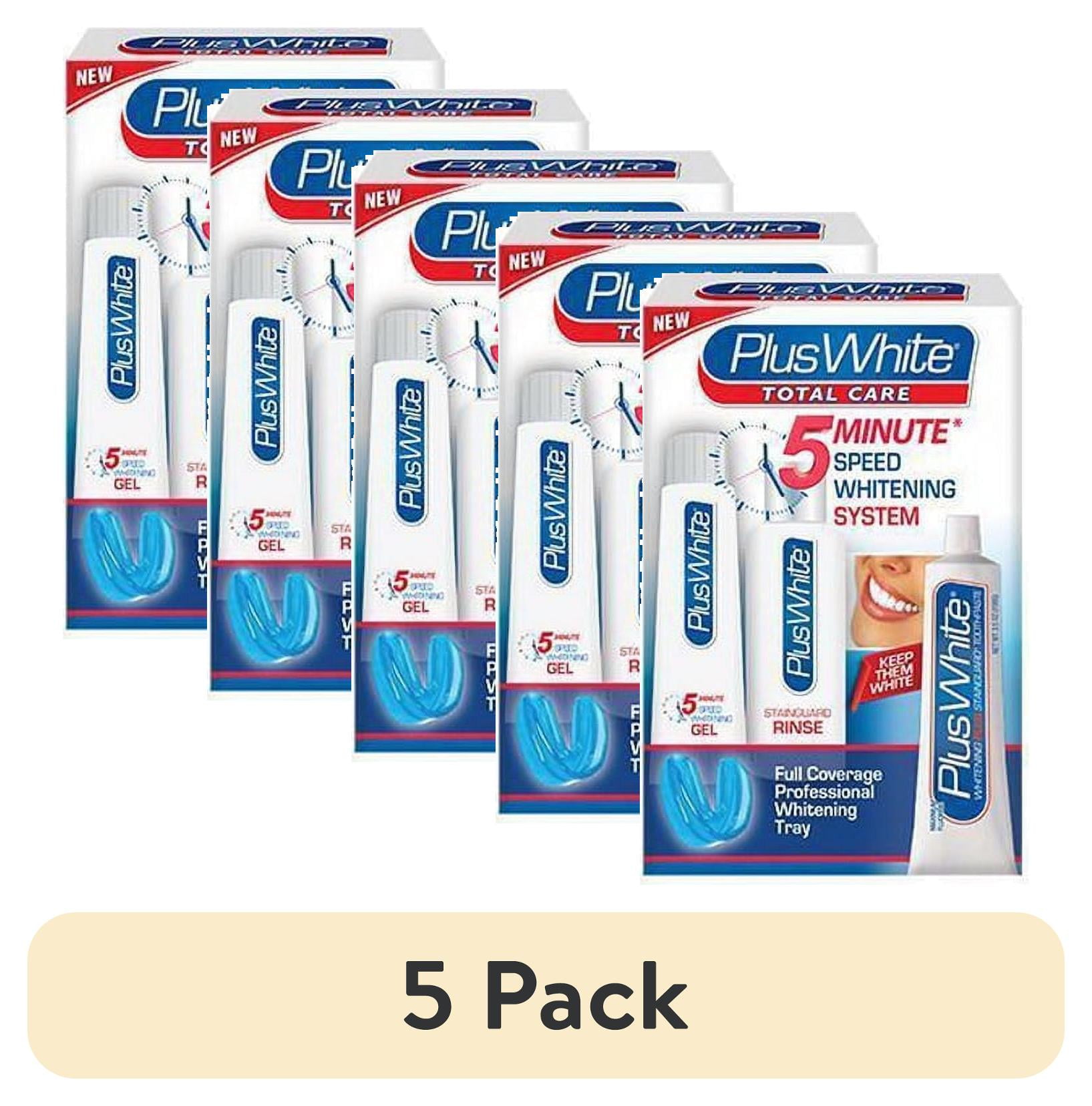 5 pack) Plus White 5 Minute Premiere Dental Whitening Gel And