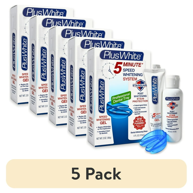5 pack) Plus White 5 Minute Speed Whitening System – Fast