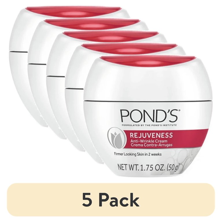 5 pack) POND'S Rejuveness Face Cream, Anti-Aging Moisturizer with