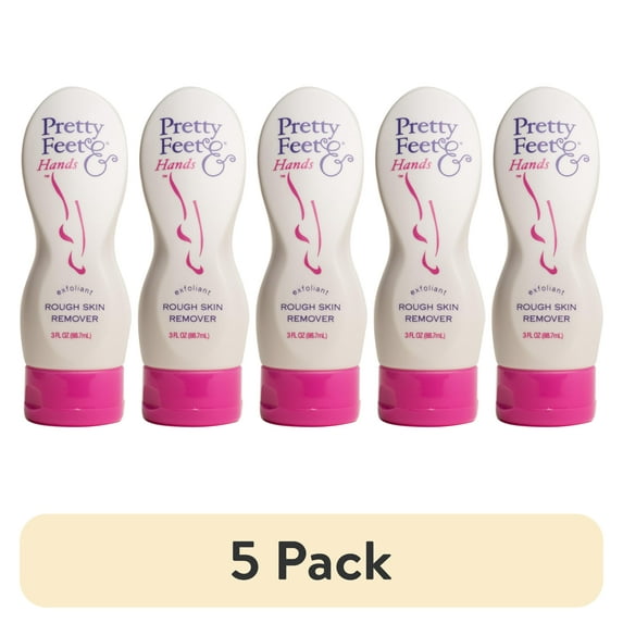 (5 pack) Pretty Feet & Hands Rough Skin Remover, 3 fl oz