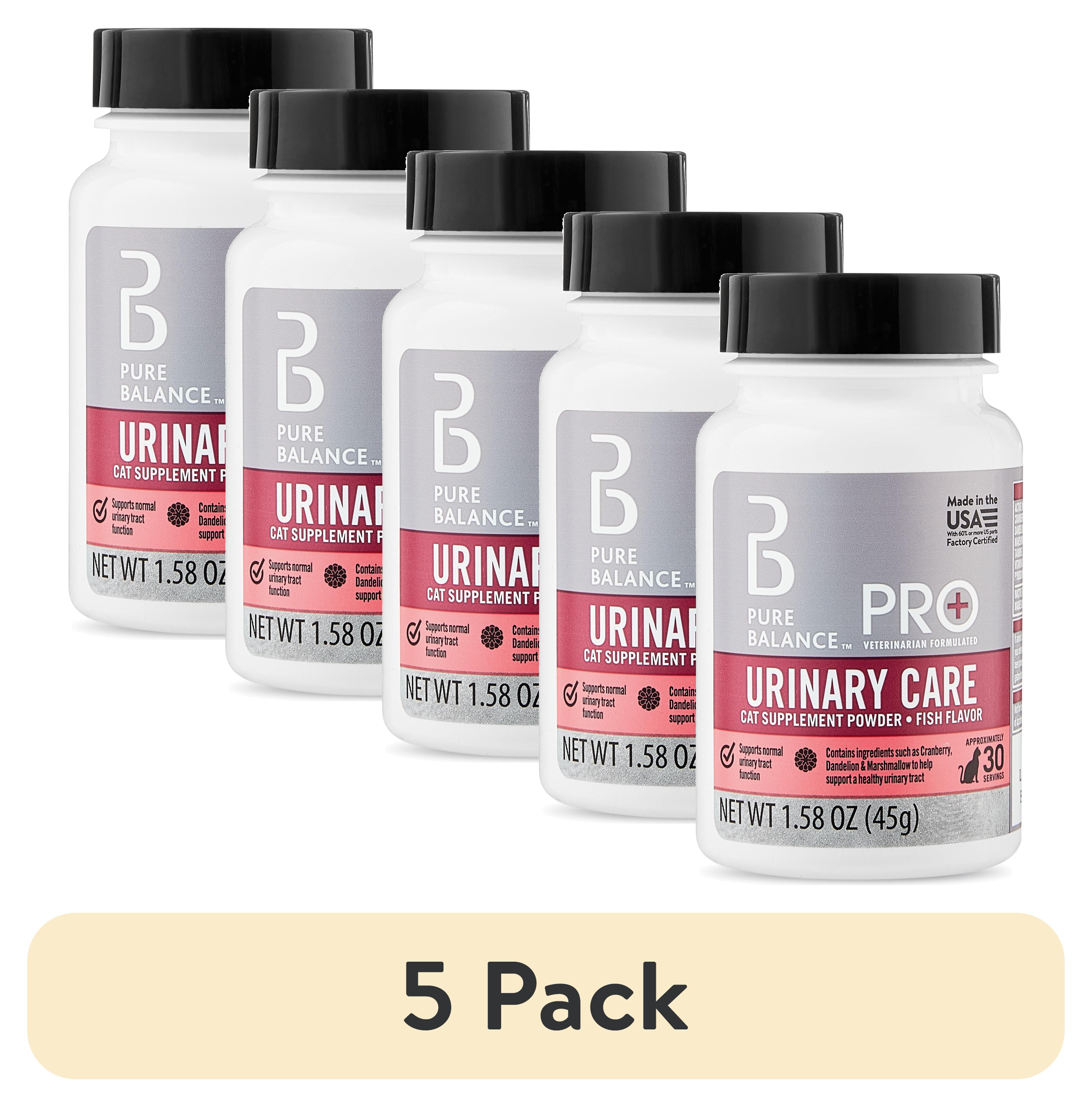 (5 pack) Pure Balance Pro+ Veterinarian Formulated Urinary Care for Cats, Fish Flavor, 30 Servings