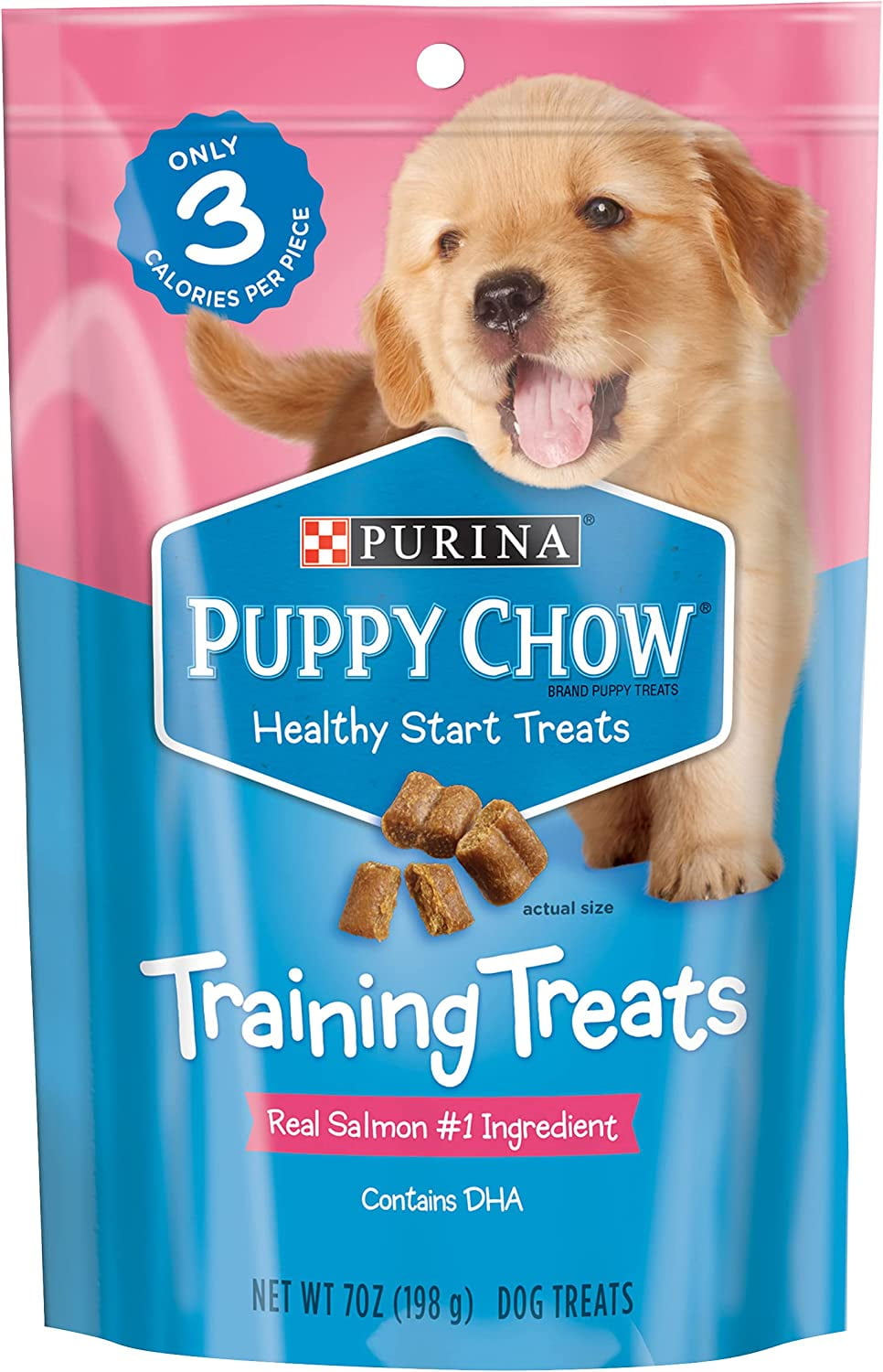 Basic Training Chow Dog Chow Puppy Training Treats, Salmon Flavor, Soft Chewy Snacks, Low ...