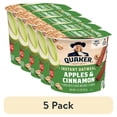 thumbnail image 1 of (5 pack) Quaker Instant Oatmeal, Apple Cinnamon, Quick Cook Oatmeal, 1.5oz Cup, 1 of 8
