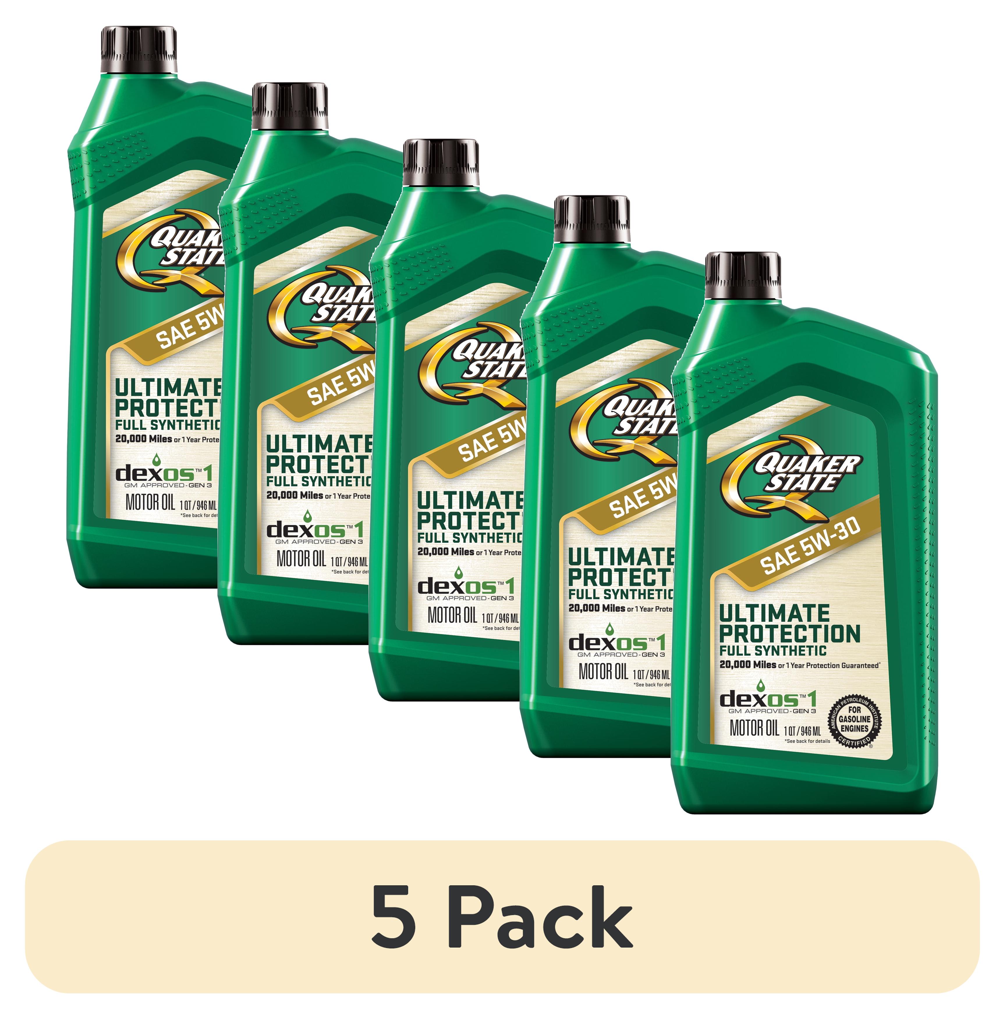 Full Synthetic 5W-30 Motor Oil 5 Quart – Restore & Protect For Gasoline Engines