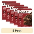 thumbnail interactive-video image 1 of (5 pack) Quest Protein Bar, Chocolate Brownie, 20g Protein, Gluten Free, 4 Count, 1 of 14