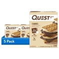 thumbnail image 1 of (5 pack) Quest Protein Bar, Smores, 20g Protein, Gluten Free, 4 Count, 1 of 14