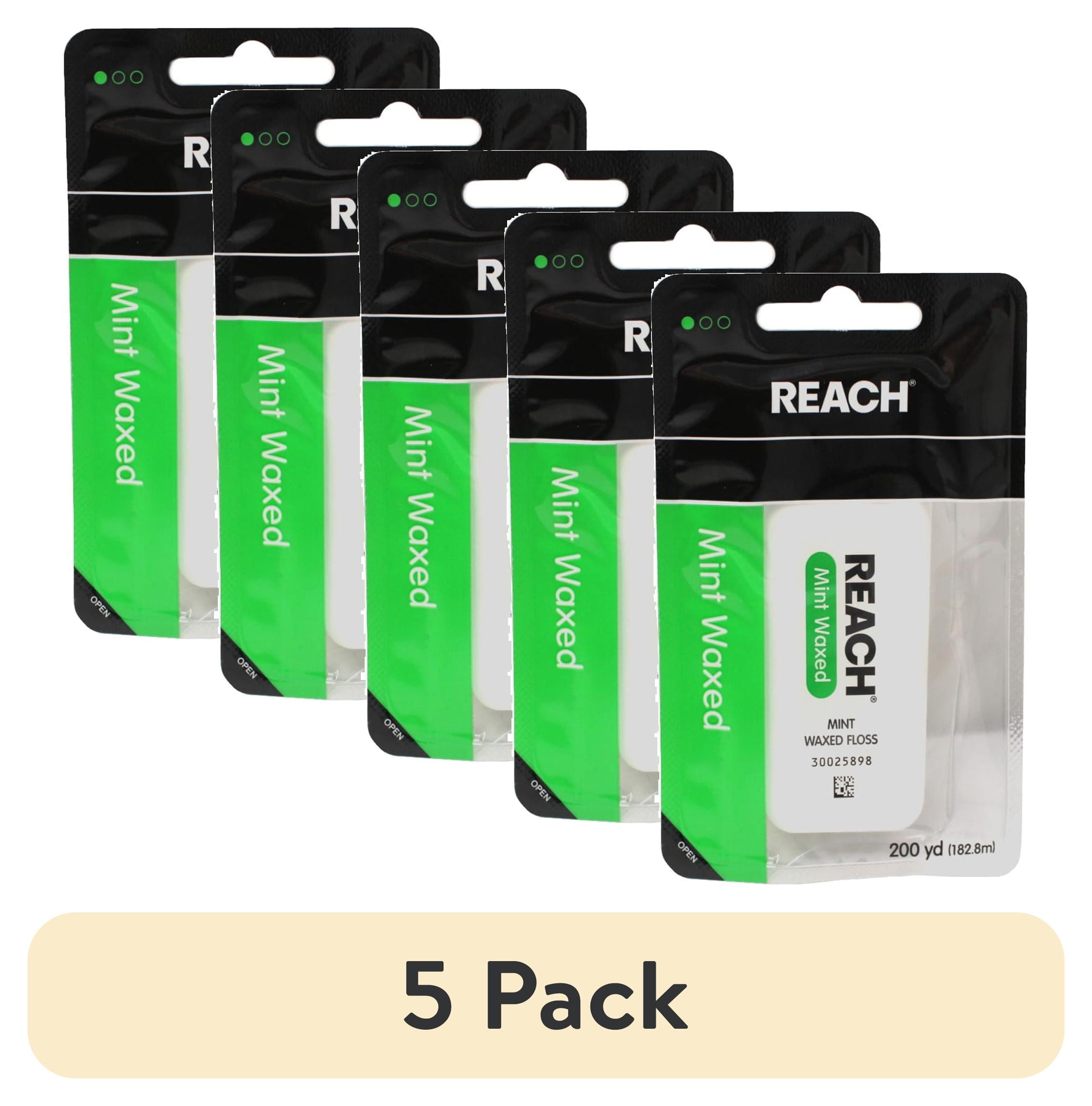 5-pack-REACH-Mint-Waxed-Floss-