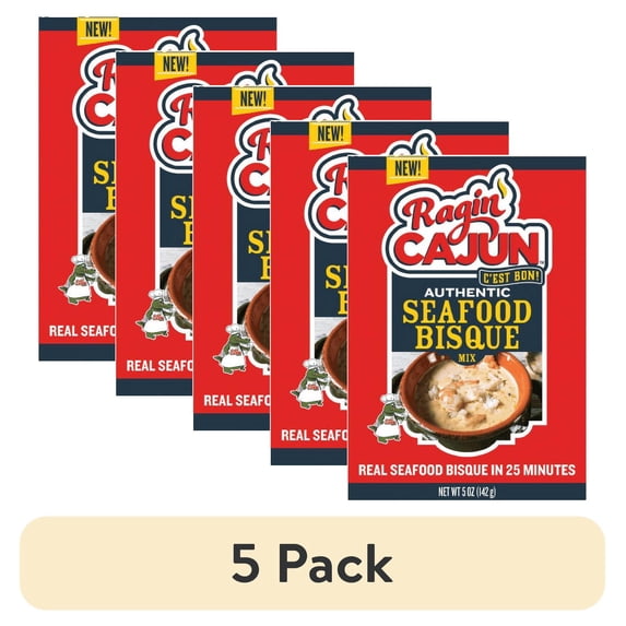(5 pack) Ragin Cajun Seafood Bisque 5 oz