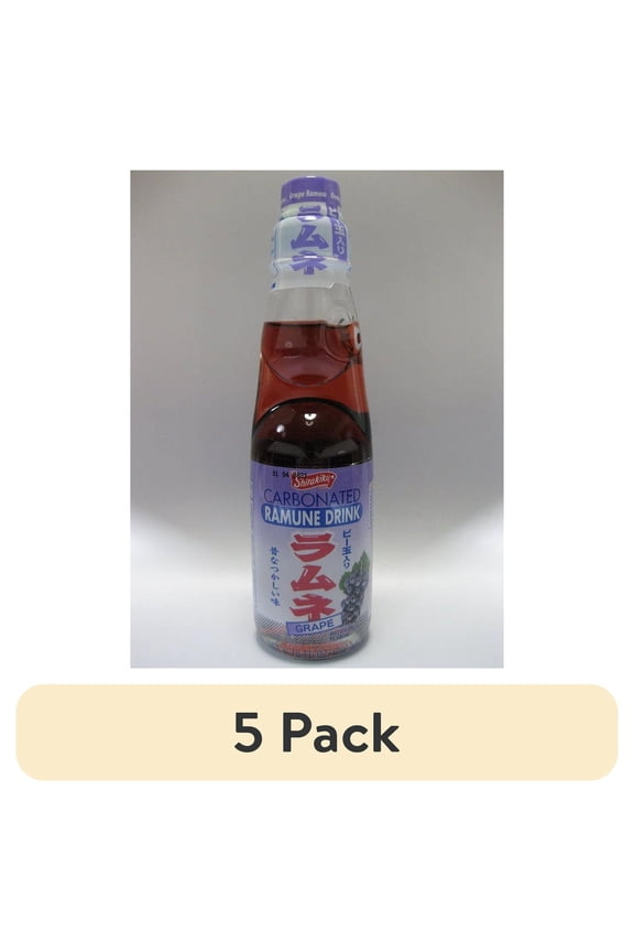 (5 pack) Ramune Drink Grape 200ml SK