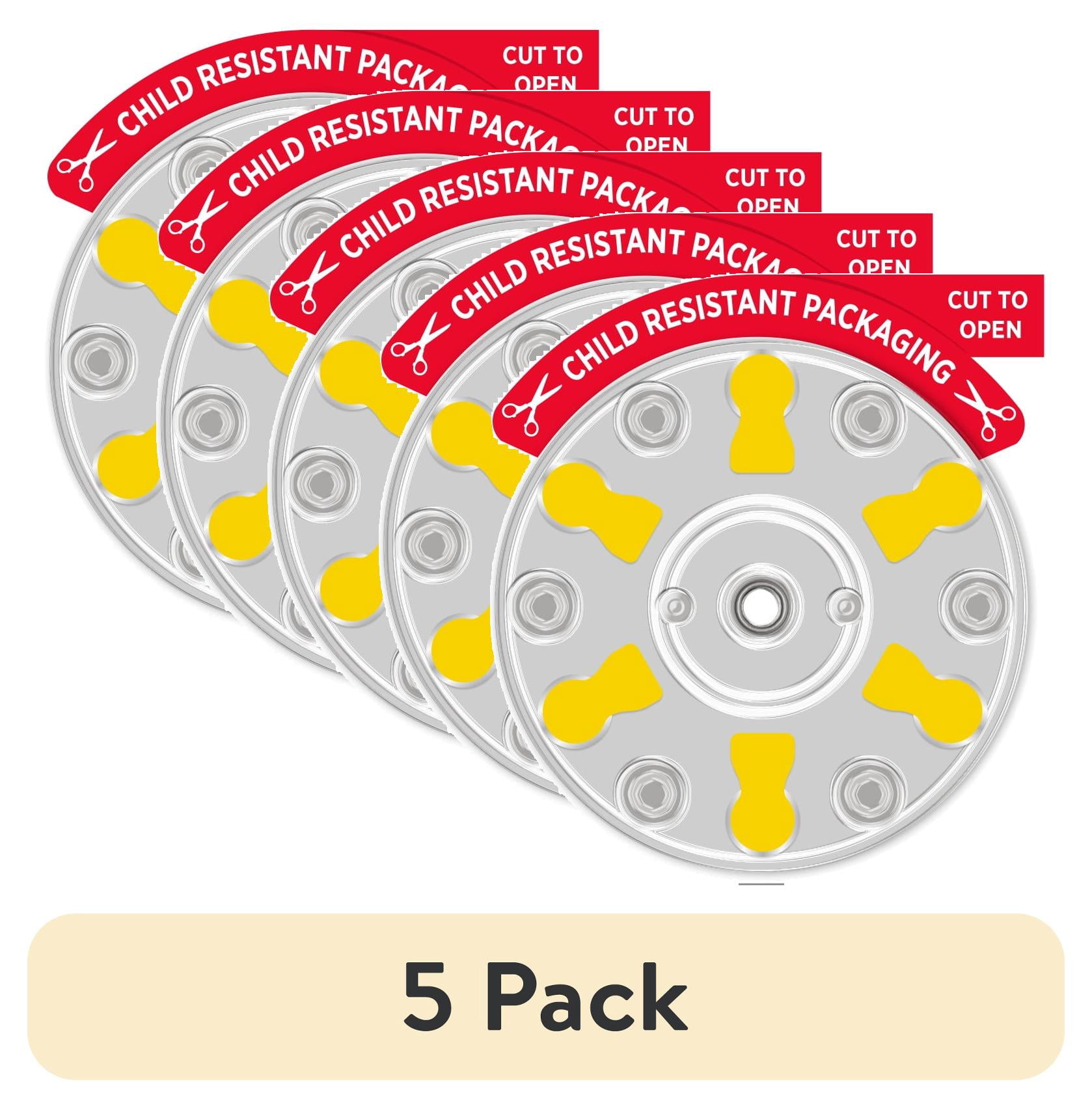 (5 pack) Rayovac Size 10 Hearing Aid Batteries (12 Pack), Size 10 Batteries