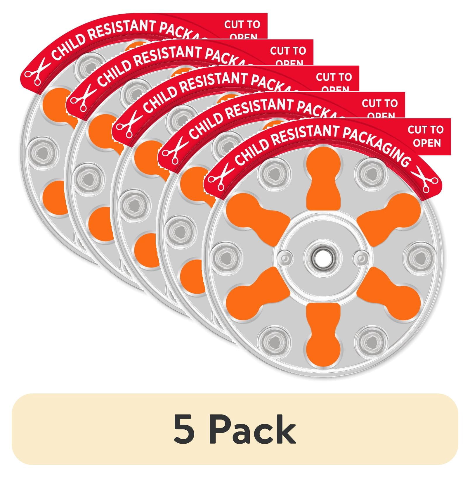 (5 pack) Rayovac Size 13 Hearing Aid Batteries (12 Pack), Size 13 Batteries