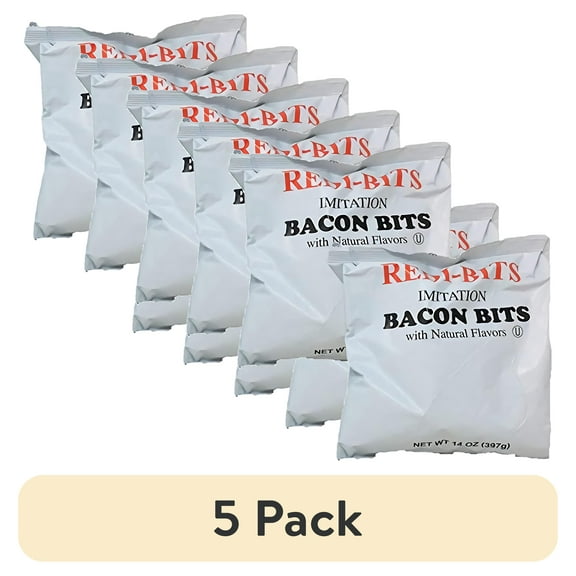(5 pack) Redi-Bits Imitation Bacon Bits | 14 Oz | Pack of 2