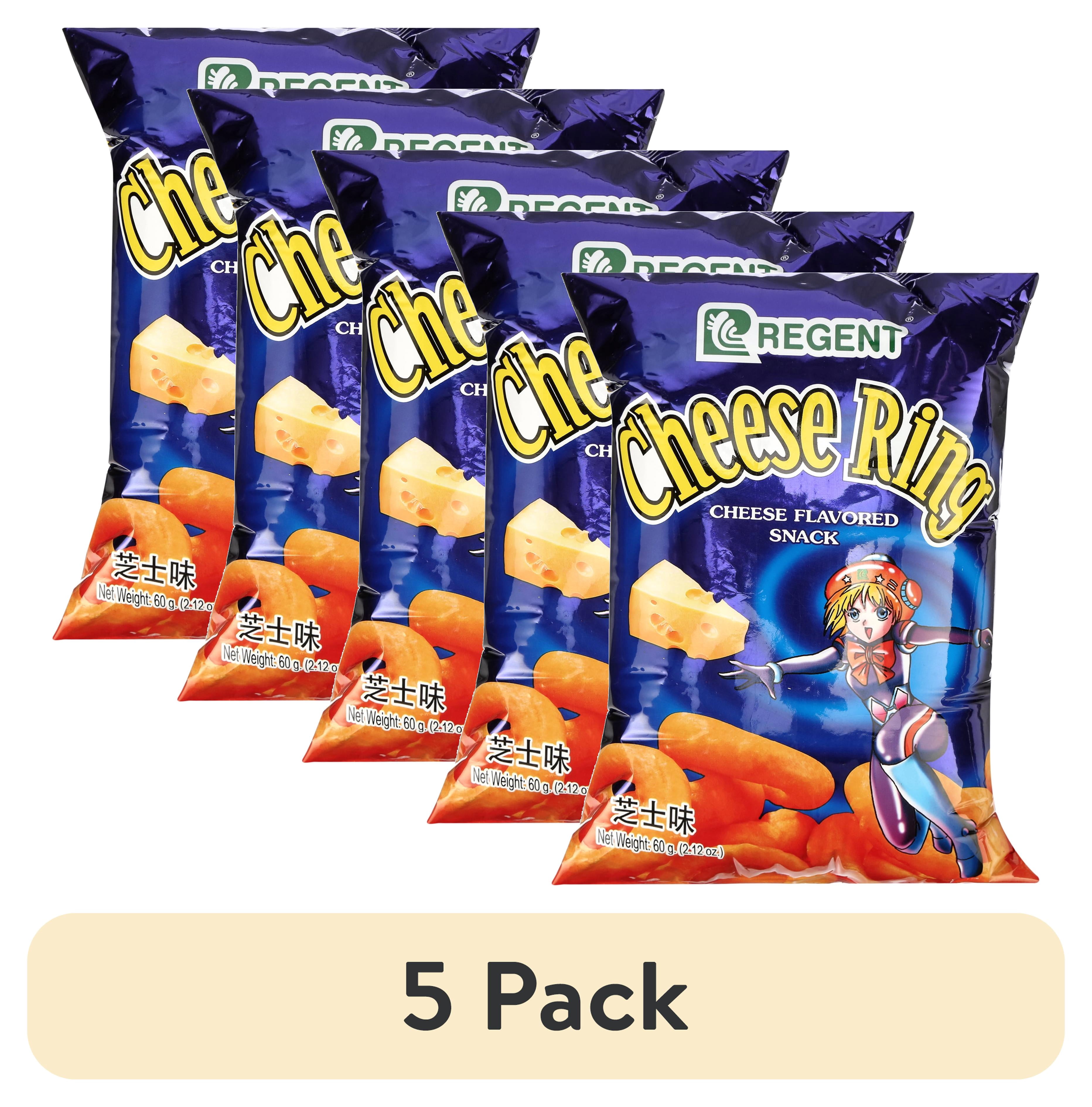 (5 pack) Regent Cheese Ring Snacks, 60 Gram