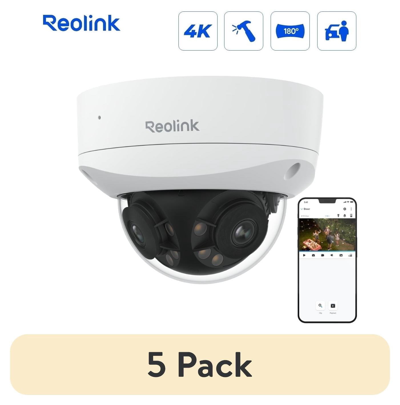 Reolink Duo 2V PoE 4K 8MP Dual-Lens Outdoor Spot Camera, Night