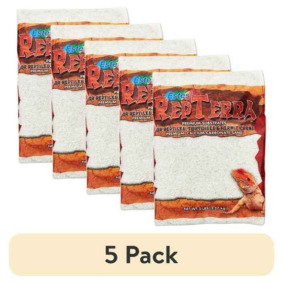 (5 pack) RepTerra White Reptile Sand 5 lb Bag