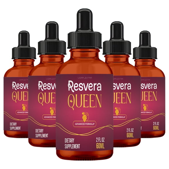 (5 pack) Resvera Queen Drops - Resvera Queen Liquid Supplement Drops