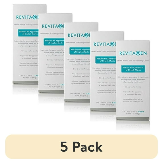 (5 pack) RevitaGen Stretch Mark Reducing Treatment Cream, 6 oz.