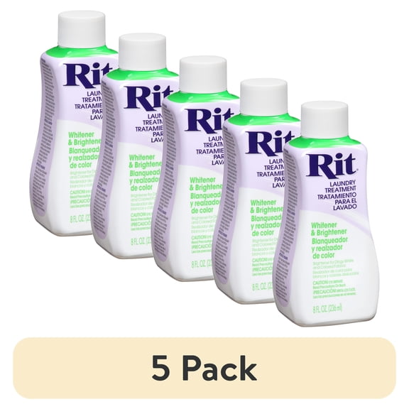 (5 pack) Rit Liquid Fabric Whitener, 8 Oz