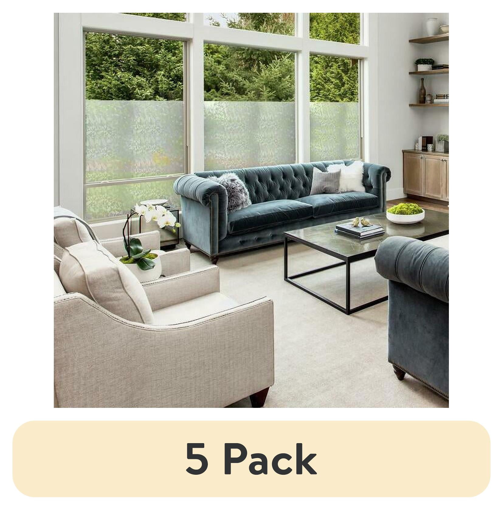 (5 pack) Etched Glass Privacy Window Film