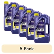 5 pack Royal Purple High Performance Motor Oil 5W-20, Premium Synthetic Motor Oil, 5 Quarts