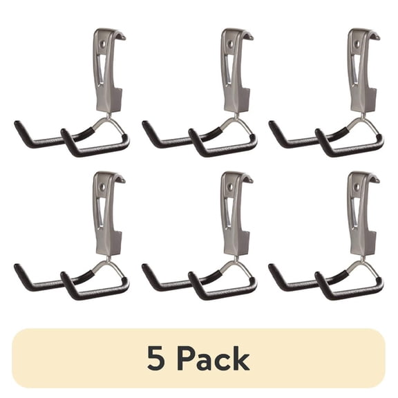 (5 pack) Rubbermaid Wall Mounted Rope, Hose Garage Storage Utility Hook (6 Pack)