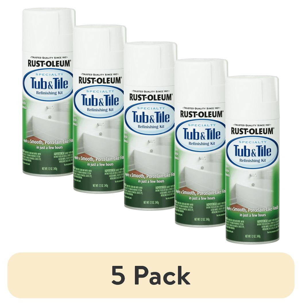 Rust-Oleum Tub and Tile Spray Paint, White, 12 oz, Epoxy