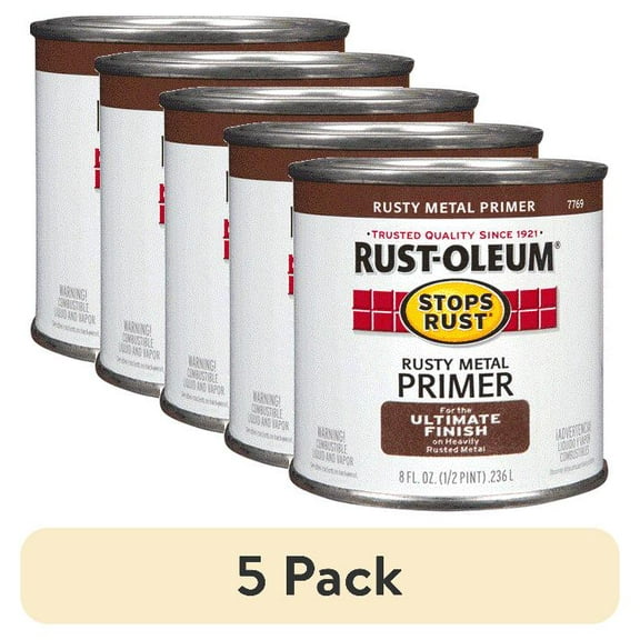 (5 pack) Rusty Metal Primer Paint