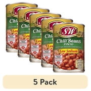 (5 pack) S&W Pinto Chili Beans - Low Sodium - 15.5 oz. Can