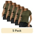 thumbnail image 1 of (5 pack) SUNBS Blouses for Women Lace Tops Dressy Knitted Short Sleeve Shirts Summer Trendy 2025, 1 of 7