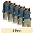 thumbnail image 1 of (5 pack) SUNBS Fitted Long Sleeve Shirts for Women Basic Crop Tops Fall Fashion Layering Slim Y2k Trendy Blouse, 1 of 9