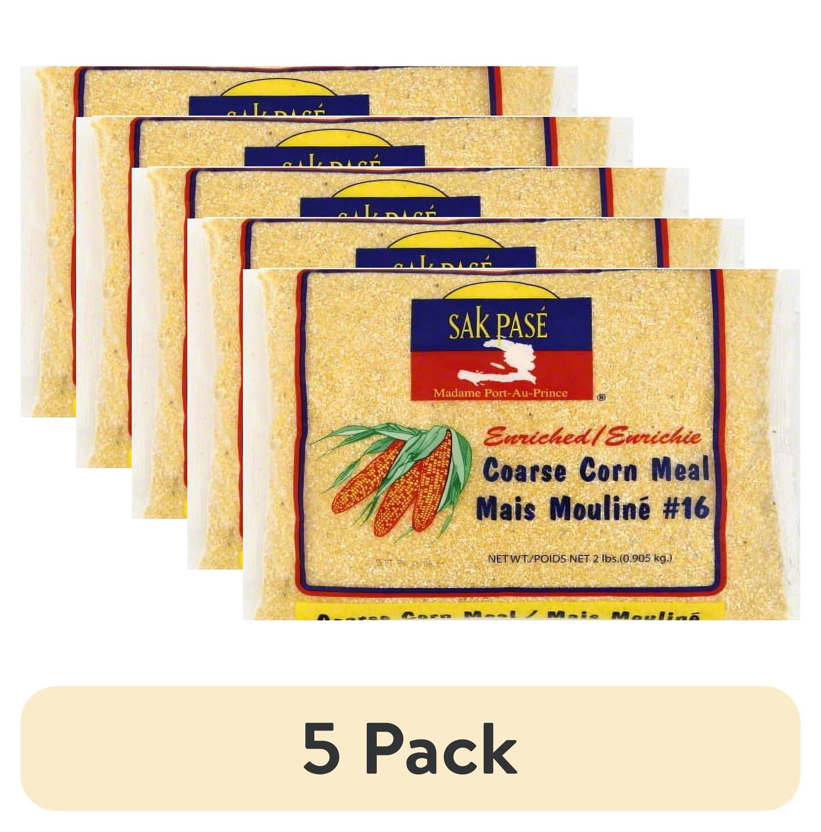 (5 pack) Sak Pase Coarse Cornmeal, 2lb Bag