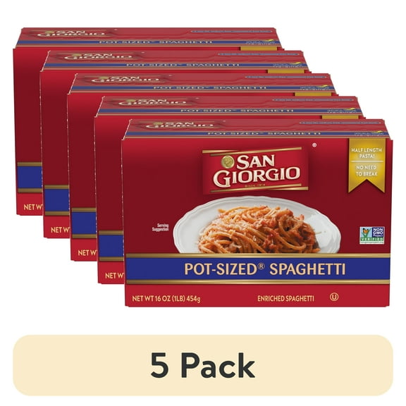 (5 pack) San Giorgio 16 oz Spaghetti Pasta
