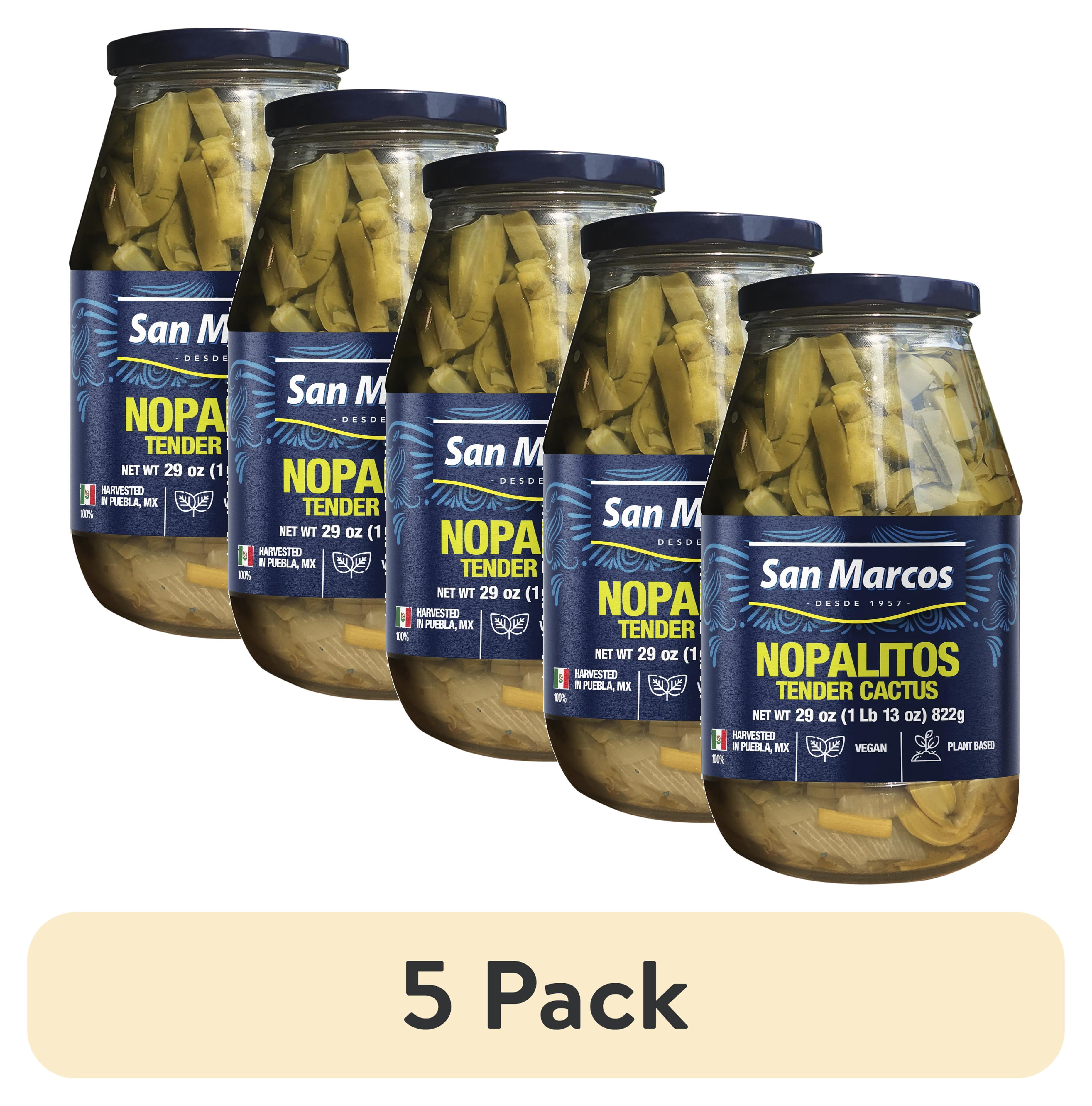 (5 pack) San Marcos Natural Tender Cactus 29oz Shelf Stable Jar