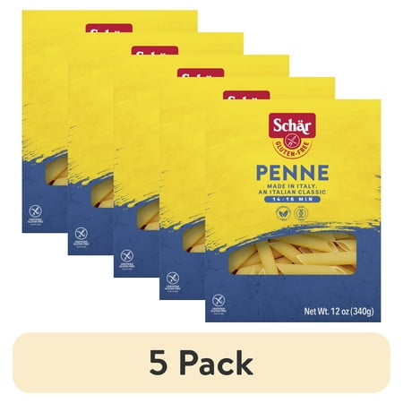 (5 pack) Schar Penne Pasta, Gluten Free Pasta Noodles, 12 oz