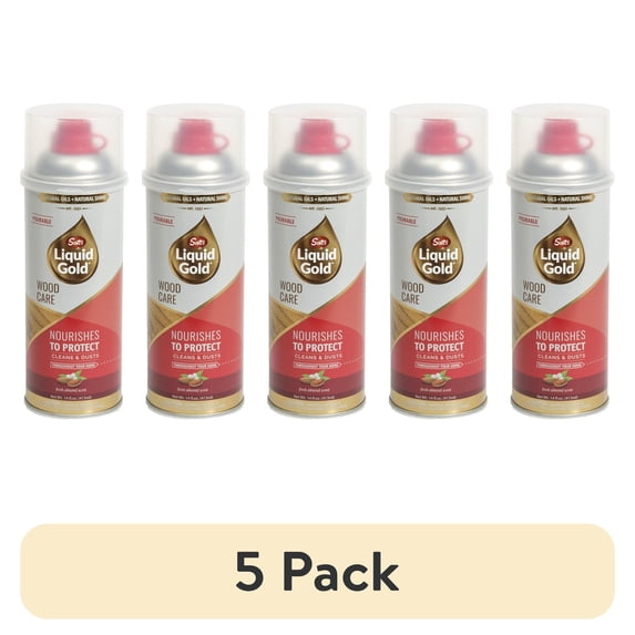 (5 pack) Scotts Liquid Gold Wood Care Pourable Surface Care Protection 14oz