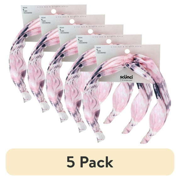 (5 pack) Scunci A Tie Dye & Brights Story Multicolor Headband, 1-Piece