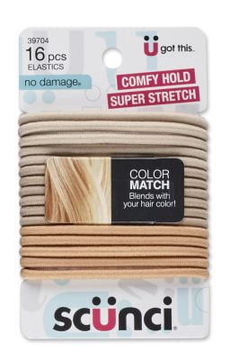 (5 pack) Scunci Color Match Elastics 16 Each