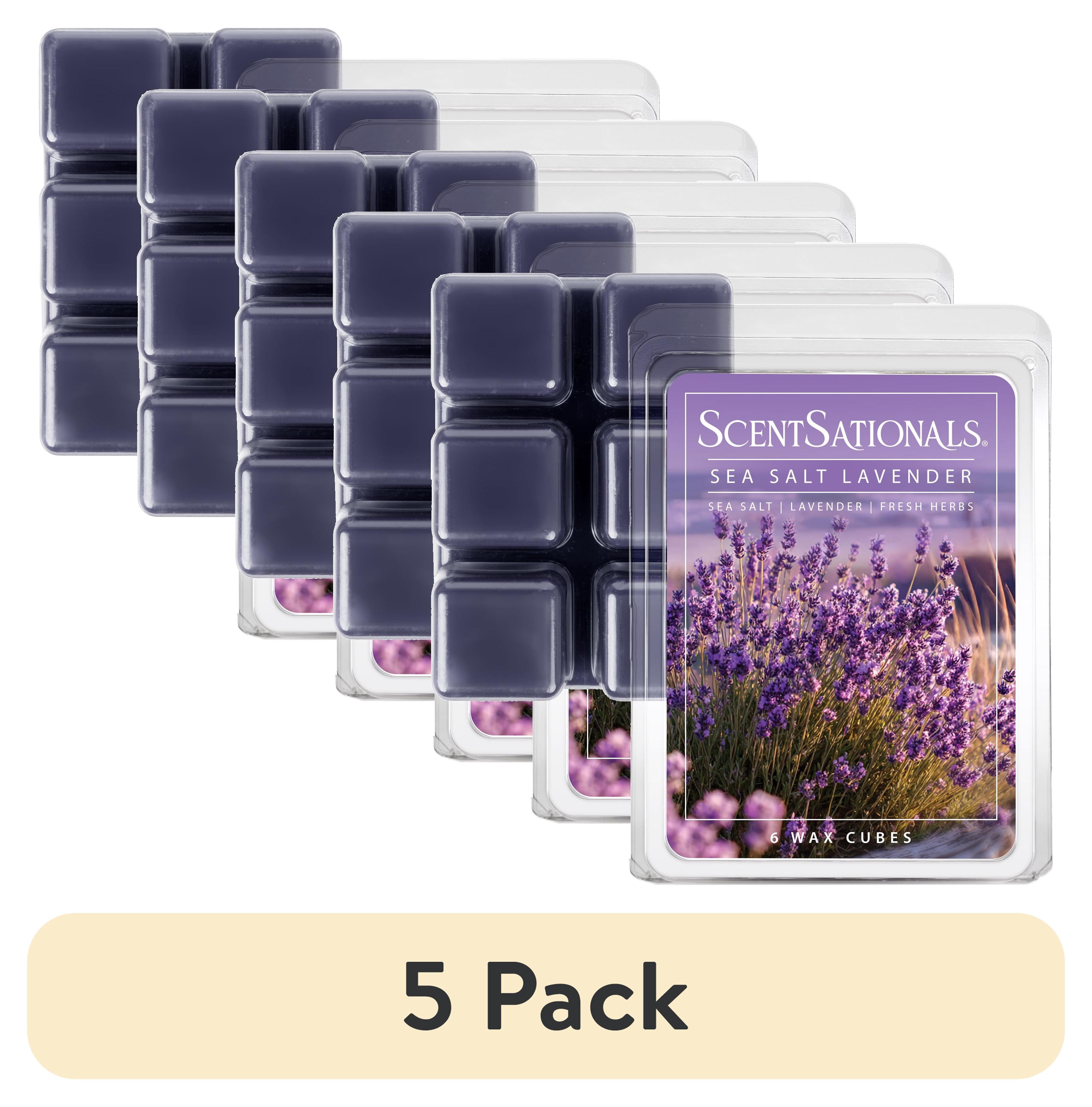 (5 pack) Sea Salt Lavender Scented Wax Melts, ScentSationals, 2.5 oz