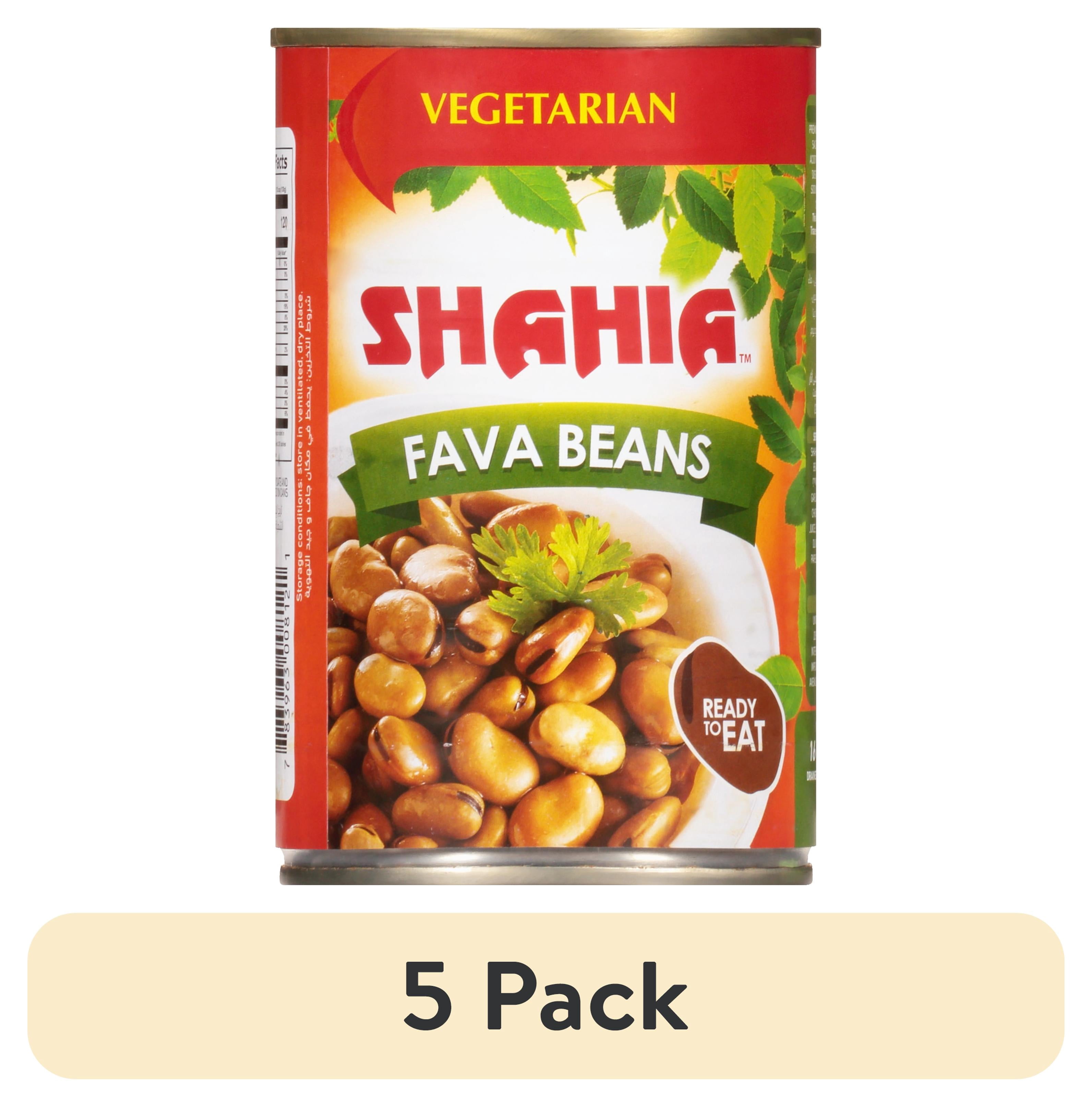 (5 pack) Shahia Foul Medammas Premium Fava Beans, 16 oz