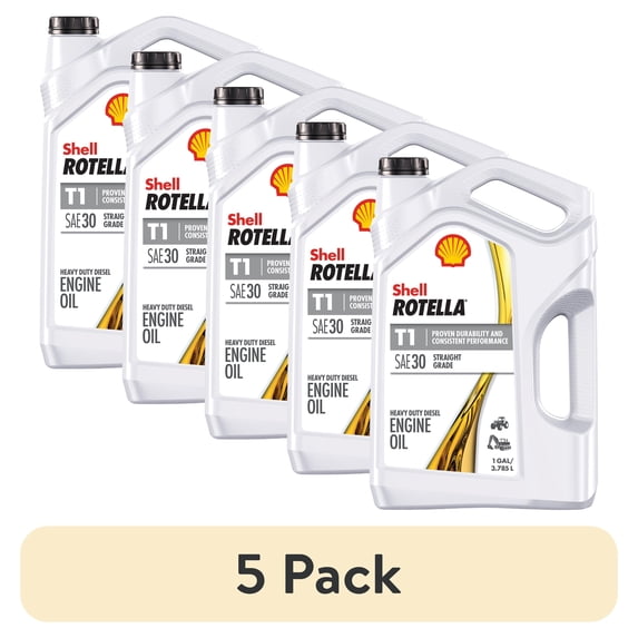 Shell Regular Diesel (5 pack) Shell Rotella T1 30 Diesel Engine Oil, 1 Gallon - Walmart.com