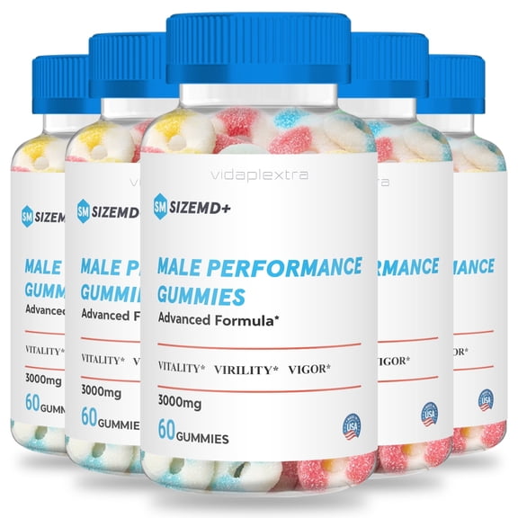 (5 pack) Size MD+ Gummies - Size MD+ Male Gumm