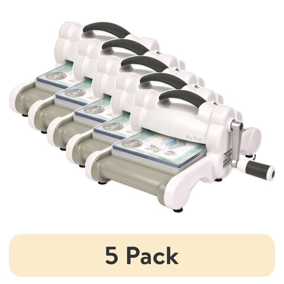 (5 pack) Sizzix Big Shot Machine Only (White & Gray) with Standard Platform