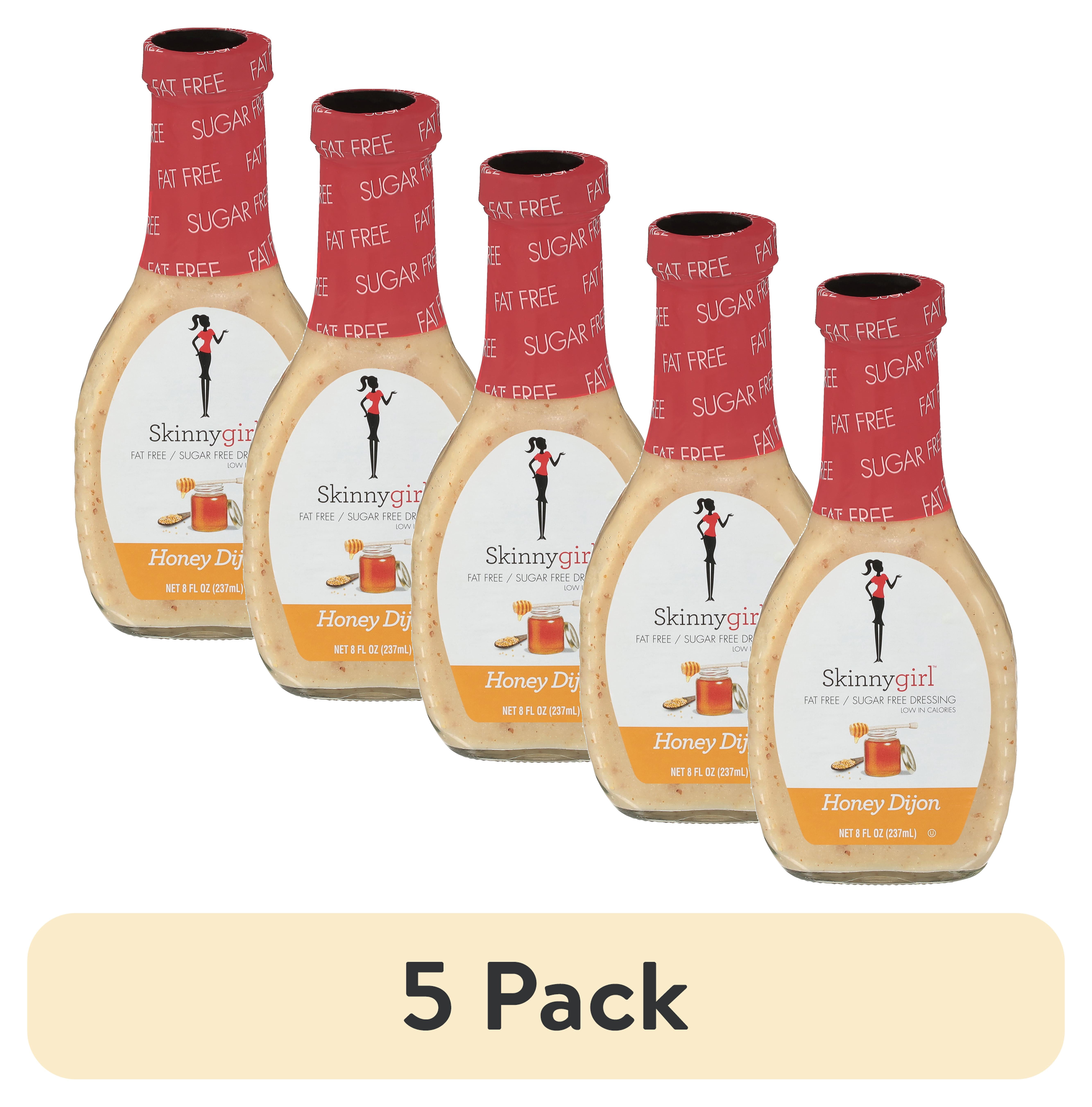 (5 pack) Skinnygirl, Fat-Free, Sugar-Free Honey Dijon Salad Dressing, 8 fl oz